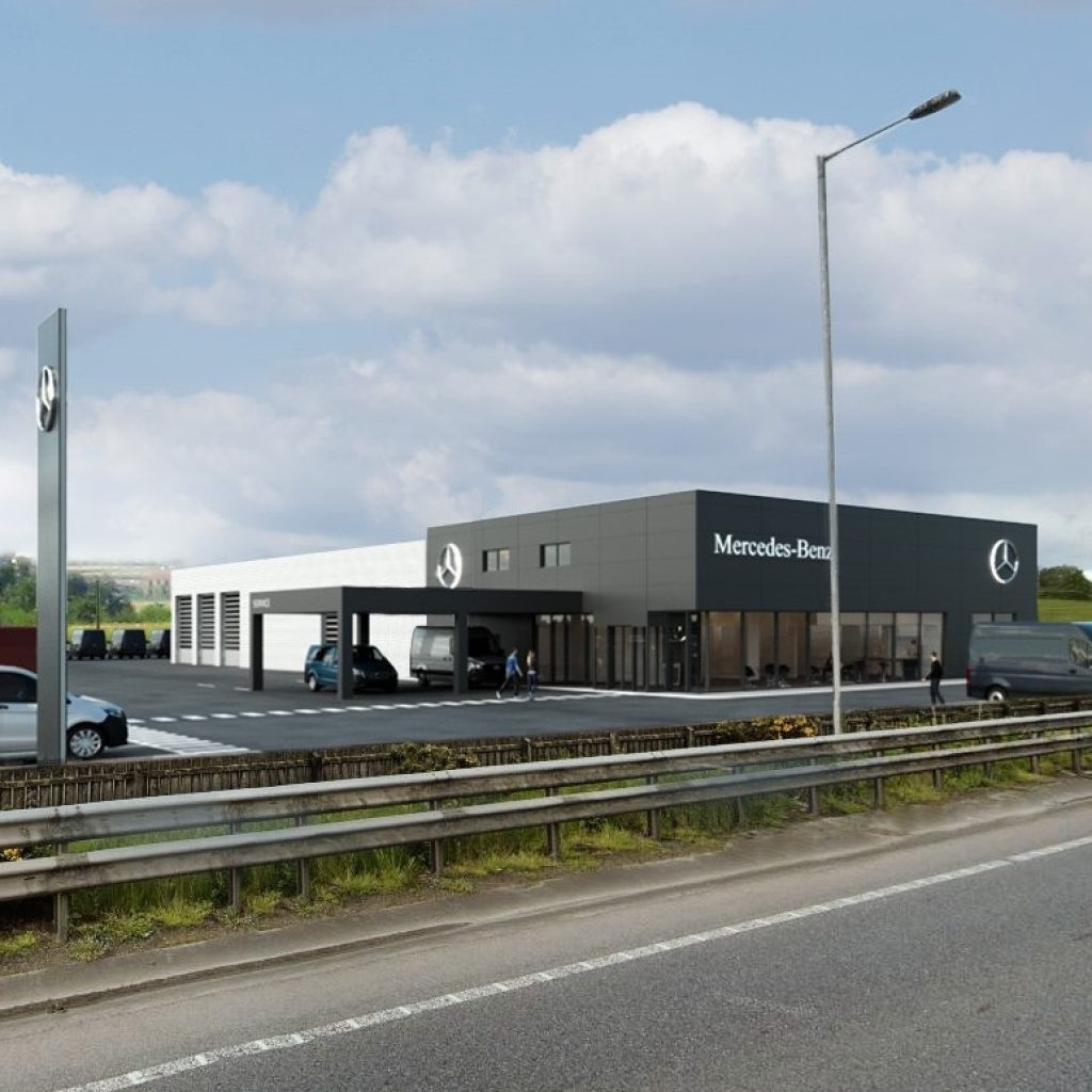 Mercedes Benz Van showroom